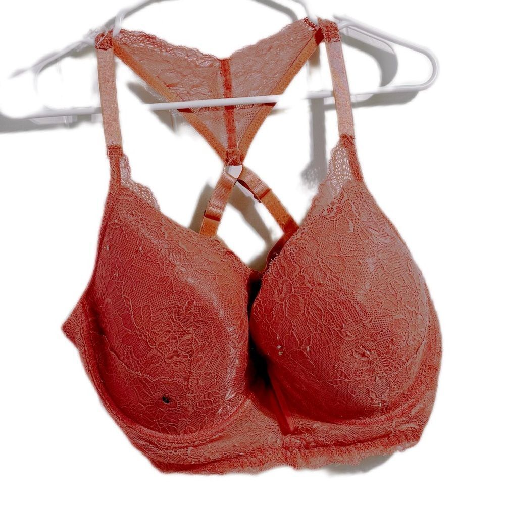 XOXO Pink Full-Coverage Bra with Adjustable Straps